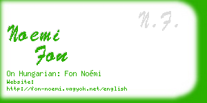 noemi fon business card