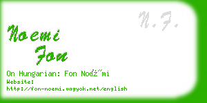 noemi fon business card